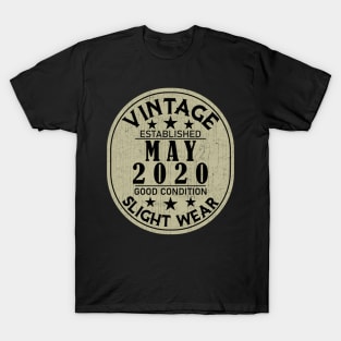 Vintage Established May 2020 - Good Condition Slight Wear T-Shirt